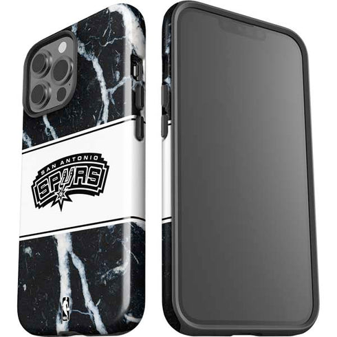 NBA San Antonio Spurs Marble iPhone 13 Pro Max Impact Case