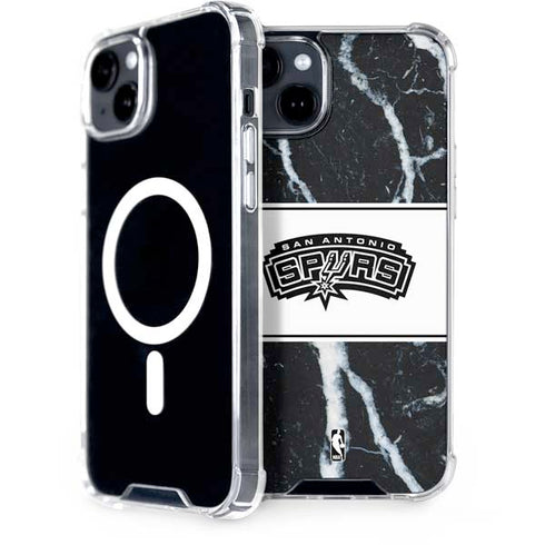 NBA San Antonio Spurs Marble iPhone 14 MagSafe Case