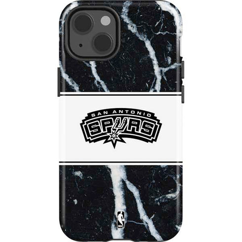 NBA San Antonio Spurs Marble iPhone 15 Impact Case
