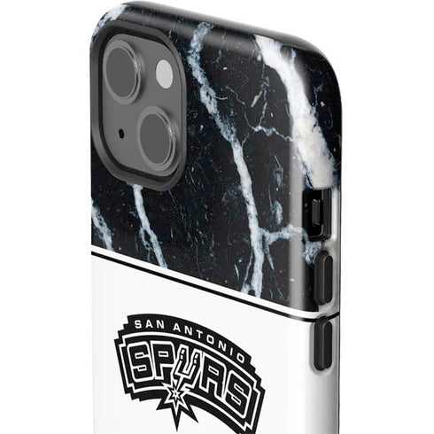 NBA San Antonio Spurs Marble iPhone 15 Impact Case