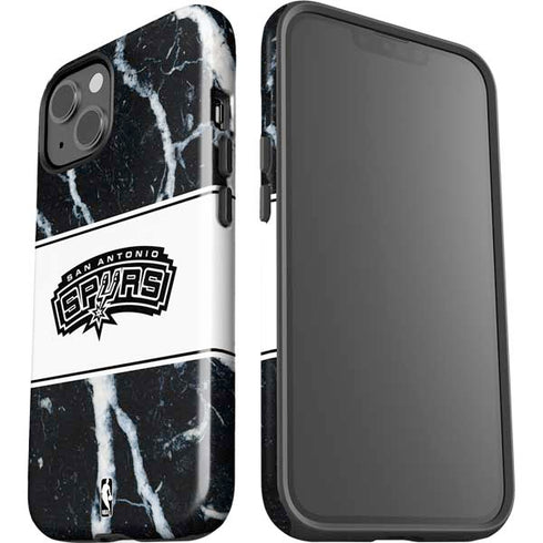 NBA San Antonio Spurs Marble iPhone 15 Impact Case