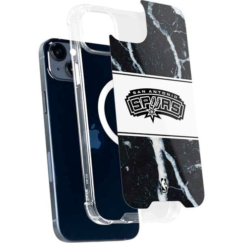 NBA San Antonio Spurs Marble iPhone 15 Plus MagSafe Case