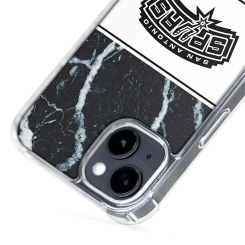 NBA San Antonio Spurs Marble iPhone 15 Plus MagSafe Case