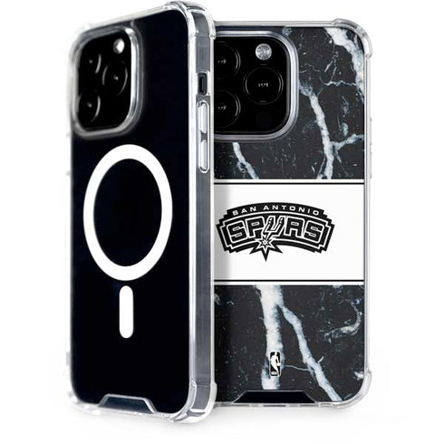 NBA San Antonio Spurs Marble iPhone 15 Pro MagSafe Case