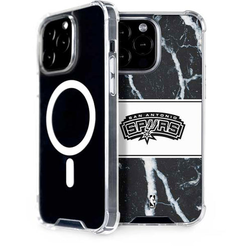 NBA San Antonio Spurs Marble iPhone 15 Pro Max MagSafe Case