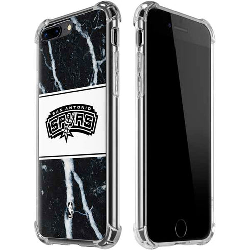 NBA San Antonio Spurs Marble iPhone 7/8 Plus Clear Case