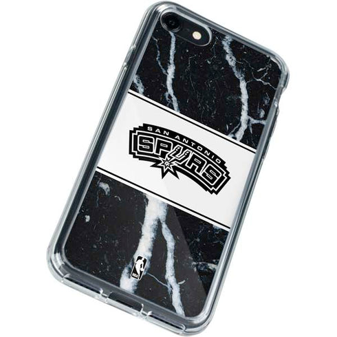 NBA San Antonio Spurs Marble iPhone SE (2nd & 3rd Gen) Clear Case