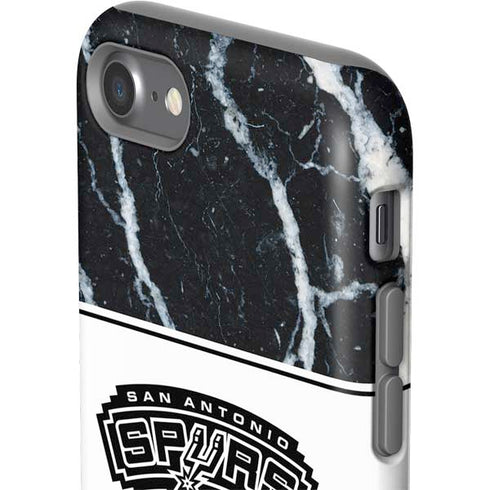 NBA San Antonio Spurs Marble iPhone SE (2nd & 3rd Gen) Pro Case
