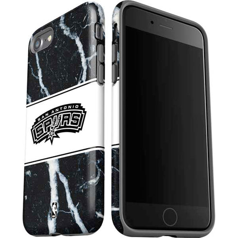 NBA San Antonio Spurs Marble iPhone SE (2nd & 3rd Gen) Pro Case