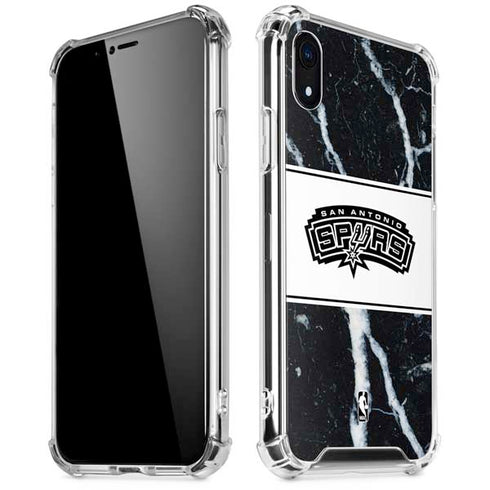 NBA San Antonio Spurs Marble iPhone XR Clear Case
