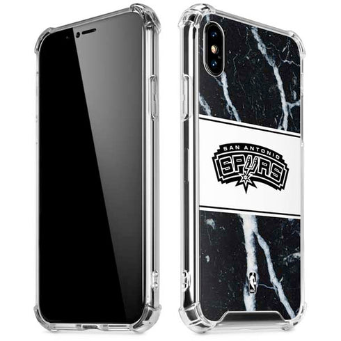NBA San Antonio Spurs Marble iPhone XS Max Clear Case