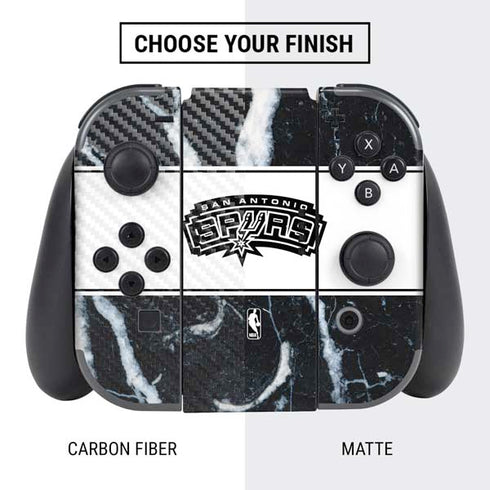 NBA San Antonio Spurs Marble Nintendo Switch Bundle Skin