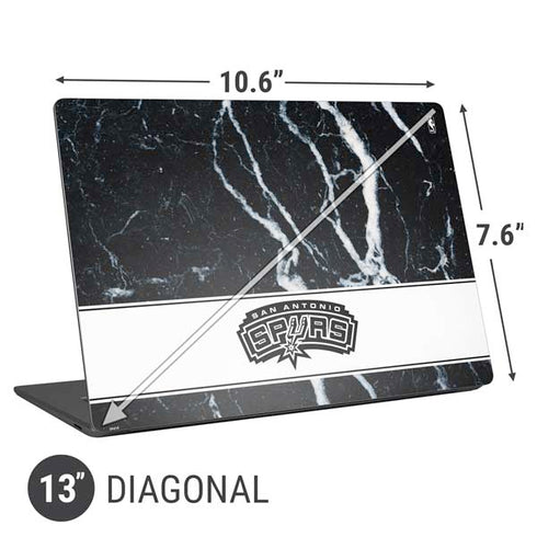 NBA San Antonio Spurs Marble Universal Laptop 13in (10.6 x 7.6in) Skin