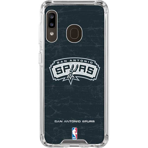 NBA San Antonio Spurs Primary Logo Galaxy A30 Clear Case