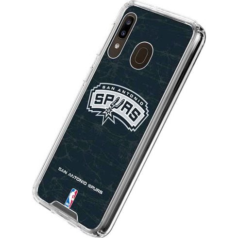 NBA San Antonio Spurs Primary Logo Galaxy A30 Clear Case