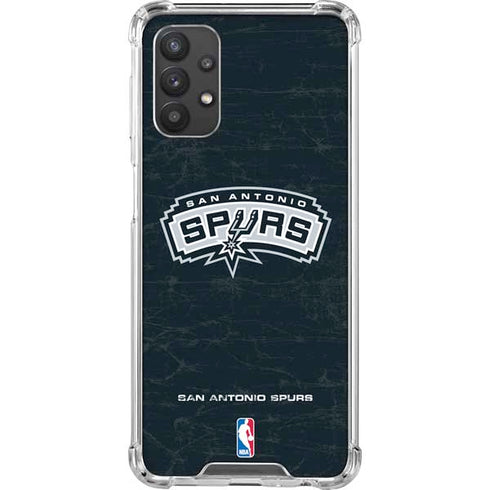 NBA San Antonio Spurs Primary Logo Galaxy A32 5G Clear Case