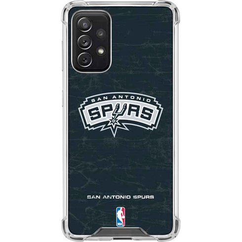 NBA San Antonio Spurs Primary Logo Galaxy A72 5G Clear Case