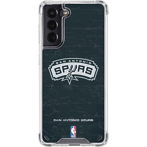 NBA San Antonio Spurs Primary Logo Galaxy S21 5G Clear Case