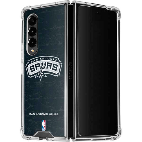 NBA San Antonio Spurs Primary Logo Galaxy Z Fold4 5G Clear Case