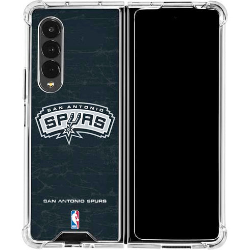 NBA San Antonio Spurs Primary Logo Galaxy Z Fold4 5G Clear Case