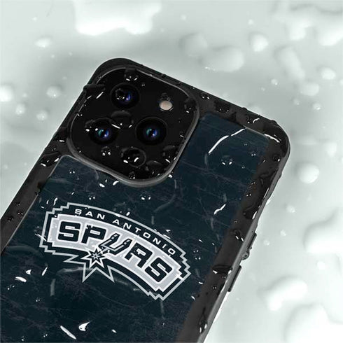 NBA San Antonio Spurs Primary Logo iPhone 14 Pro Max Waterproof Case