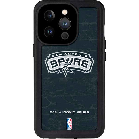 NBA San Antonio Spurs Primary Logo iPhone 14 Pro Waterproof Case