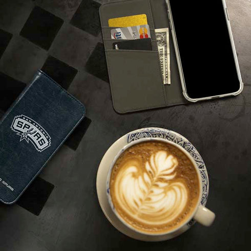 NBA San Antonio Spurs Primary Logo iPhone 15 Pro Max Folio Case