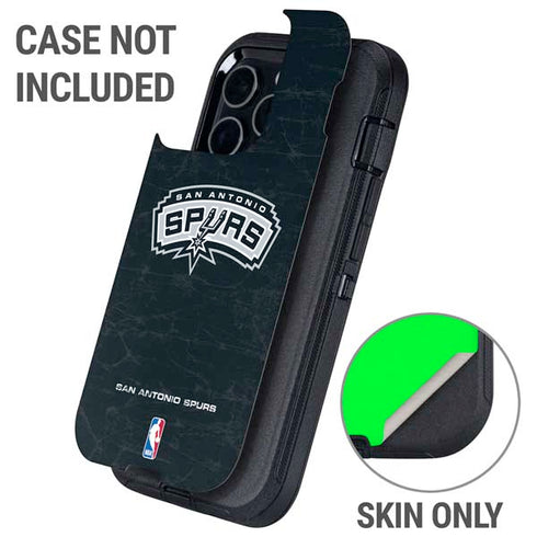 NBA San Antonio Spurs Primary Logo Otterbox Defender iPhone Skin