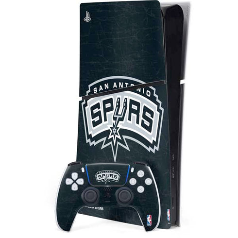 NBA San Antonio Spurs Primary Logo PS5 Slim Digital Edition Bundle Skin