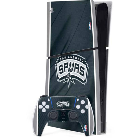 NBA San Antonio Spurs PS5 Slim Digital Edition Bundle Skin