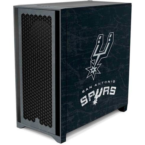 NBA San Antonio Spurs Secondary Logo Corsair 4000D Tempered Glass Mid-Tower ATX Case Skin
