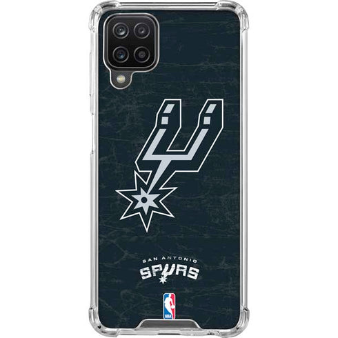 NBA San Antonio Spurs Secondary Logo Galaxy A12 Clear Case