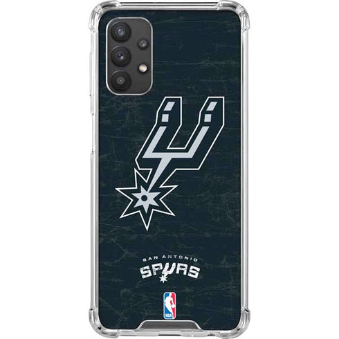 NBA San Antonio Spurs Secondary Logo Galaxy A32 5G Clear Case