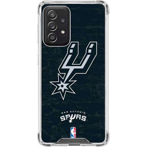 NBA San Antonio Spurs Secondary Logo Galaxy A52 5G Clear Case