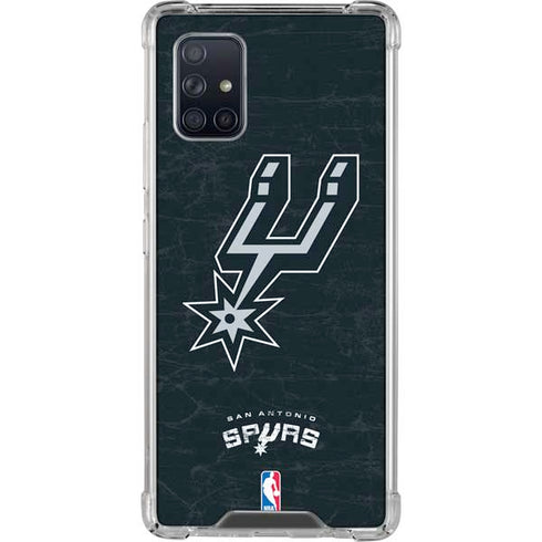 NBA San Antonio Spurs Secondary Logo Galaxy A71 5G Clear Case