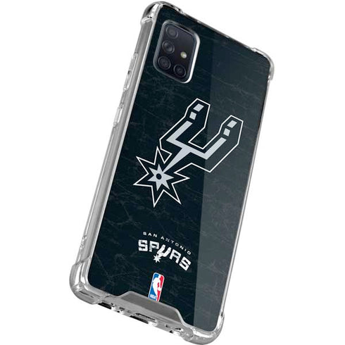NBA San Antonio Spurs Secondary Logo Galaxy A71 5G Clear Case