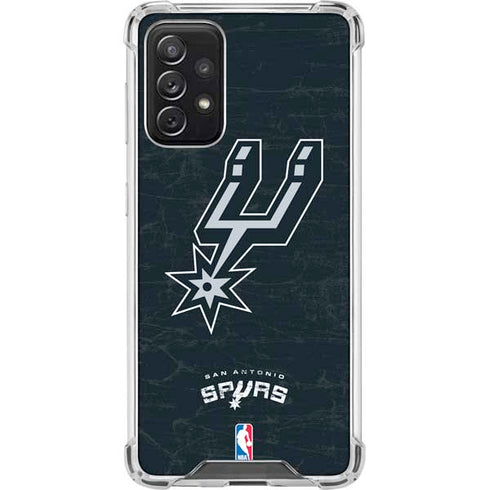 NBA San Antonio Spurs Secondary Logo Galaxy A72 5G Clear Case