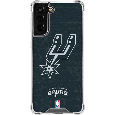 NBA San Antonio Spurs Secondary Logo Galaxy S21 FE Clear Case