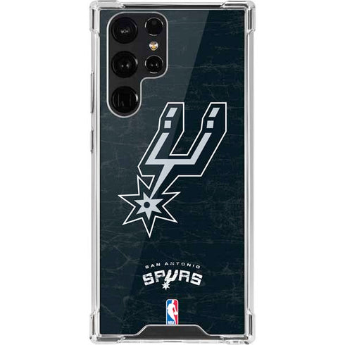 NBA San Antonio Spurs Secondary Logo Galaxy S22 Ultra Clear Case