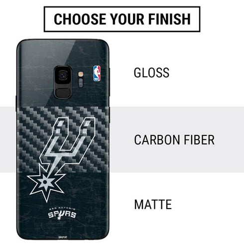 NBA San Antonio Spurs Secondary Logo Galaxy S9 Skin