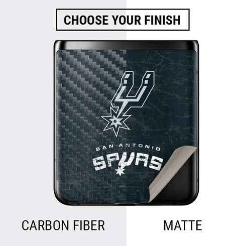 NBA San Antonio Spurs Secondary Logo Galaxy Z Flip Skin