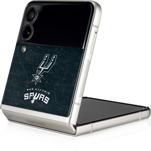 NBA San Antonio Spurs Secondary Logo Galaxy Z Flip3 5G Skin
