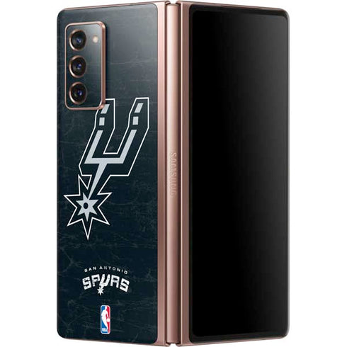 NBA San Antonio Spurs Secondary Logo Galaxy Z Fold2 5G Skin
