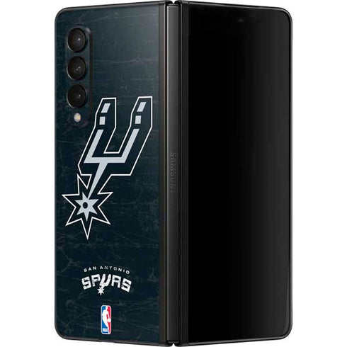 NBA San Antonio Spurs Secondary Logo Galaxy Z Fold3 5G Skin
