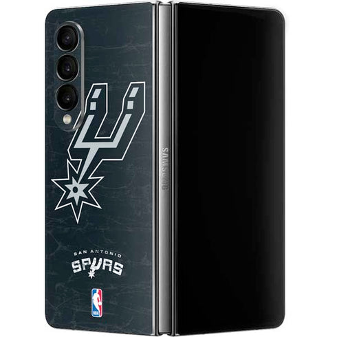 NBA San Antonio Spurs Secondary Logo Galaxy Z Fold4 5G Skin