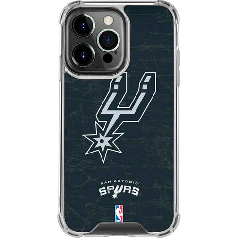NBA San Antonio Spurs Secondary Logo iPhone 14 Pro Clear Case