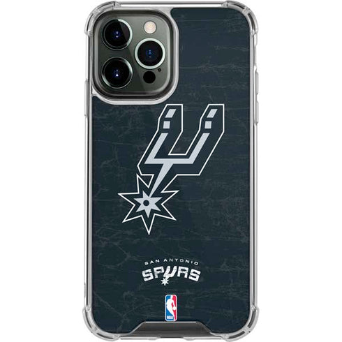 NBA San Antonio Spurs Secondary Logo iPhone 14 Pro Max Clear Case