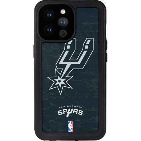 NBA San Antonio Spurs Secondary Logo iPhone 14 Pro Max Waterproof Case