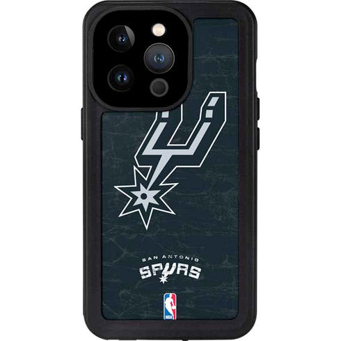 NBA San Antonio Spurs Secondary Logo iPhone 14 Pro Waterproof Case