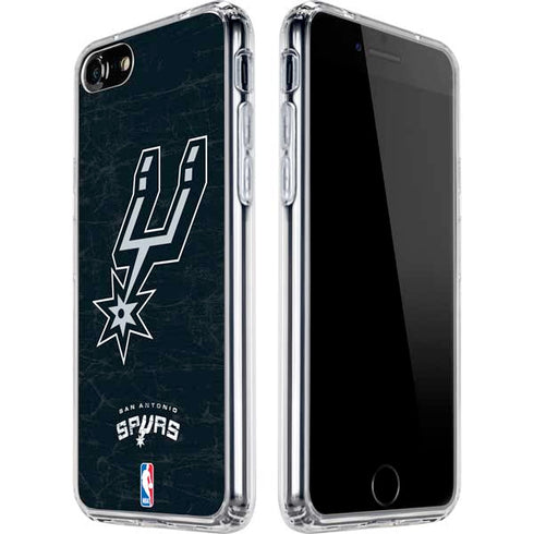 NBA San Antonio Spurs Secondary Logo iPhone SE (2nd & 3rd Gen) Clear Case